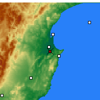 Nearby Forecast Locations - Havelock North - Carte