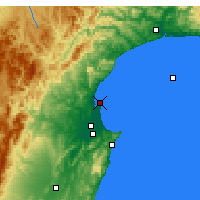 Nearby Forecast Locations - Napier - Carte