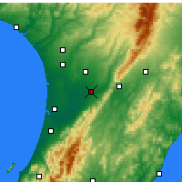 Nearby Forecast Locations - Palmerston North - Carte