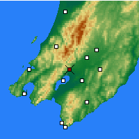 Nearby Forecast Locations - Featherston - Carte