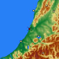 Nearby Forecast Locations - Greymouth - Carte