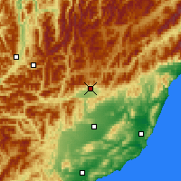 Nearby Forecast Locations - Hanmer Springs - Carte