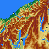 Nearby Forecast Locations - Haast - Carte