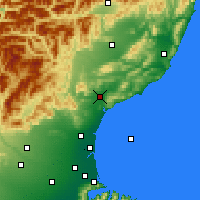 Nearby Forecast Locations - Waipara - Carte