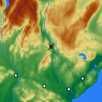 Nearby Forecast Locations - Raes Junction - Carte