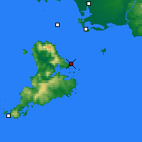 Nearby Forecast Locations - Halfmoon Bay - Carte