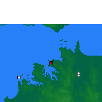 Nearby Forecast Locations - Darwin - Carte