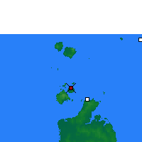 Nearby Forecast Locations - Horn Island - Carte