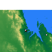 Nearby Forecast Locations - St Lawrence - Carte