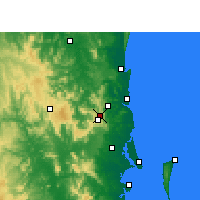 Nearby Forecast Locations - Baroon Pocket Dam - Carte