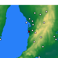 Nearby Forecast Locations - Adélaïde - Carte
