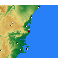 Nearby Forecast Locations - Kiama - Carte