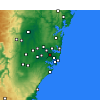 Nearby Forecast Locations - Canterbury - Carte