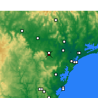 Nearby Forecast Locations - Cessnock - Carte