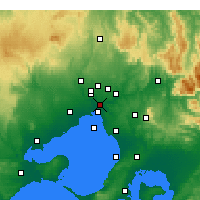 Nearby Forecast Locations - Melbourne Regional Office - Carte