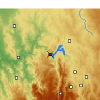 Nearby Forecast Locations - Burrinjuck Dam - Carte