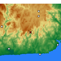 Nearby Forecast Locations - Combienbar - Carte