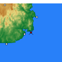 Nearby Forecast Locations - Gabo Island Lighthouse - Carte
