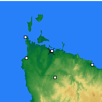 Nearby Forecast Locations - Strahan - Carte