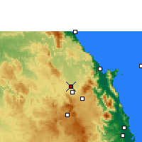 Nearby Forecast Locations - Mareeba Airfield - Carte