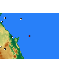 Nearby Forecast Locations - Moore Reef - Carte