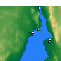 Nearby Forecast Locations - Whyalla Aéroport - Carte