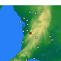 Nearby Forecast Locations - Mont Lofty - Carte