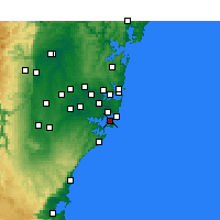 Nearby Forecast Locations - Kurnell - Carte