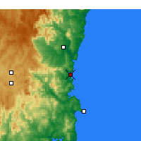 Nearby Forecast Locations - Merimbula - Carte