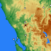 Nearby Forecast Locations - Mount Read - Carte