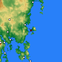 Nearby Forecast Locations - Île Maria - Carte