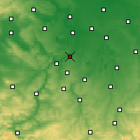 Nearby Forecast Locations - Weißenfels - Carte