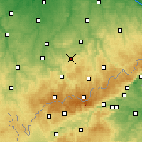 Nearby Forecast Locations - Stollberg - Carte