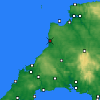 Nearby Forecast Locations - Bude - Carte