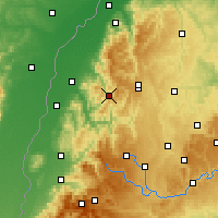 Nearby Forecast Locations - Bad Peterstal-Griesbach - Carte