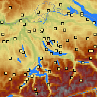 Nearby Forecast Locations - Zumikon - Carte