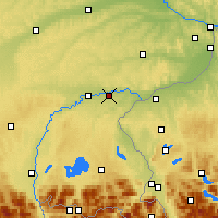 Nearby Forecast Locations - Altötting - Carte