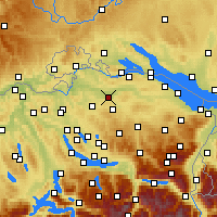 Nearby Forecast Locations - Frauenfeld - Carte
