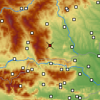 Nearby Forecast Locations - Deutschlandsberg - Carte