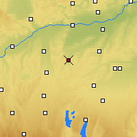 Nearby Forecast Locations - Aichach - Carte
