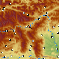 Nearby Forecast Locations - Knittelfeld - Carte