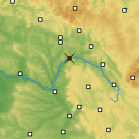 Nearby Forecast Locations - Lichtenfels - Carte