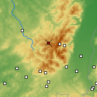 Nearby Forecast Locations - Gérardmer - Carte