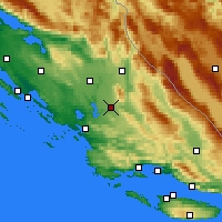 Nearby Forecast Locations - Drniš - Carte