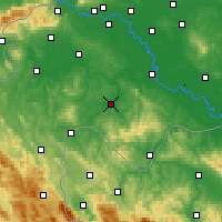 Nearby Forecast Locations - Glina - Carte