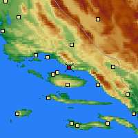 Nearby Forecast Locations - Omiš - Carte