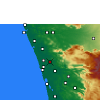 Nearby Forecast Locations - Chalakudy - Carte