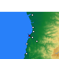 Nearby Forecast Locations - Daman et Diu - Carte