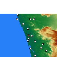 Nearby Forecast Locations - Irinjalakuda - Carte