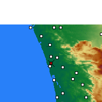 Nearby Forecast Locations - Cranganore - Carte
